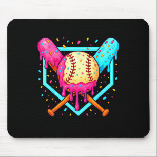 Baseball Sport Respektiert The Drip Jungen Basebal Mousepad