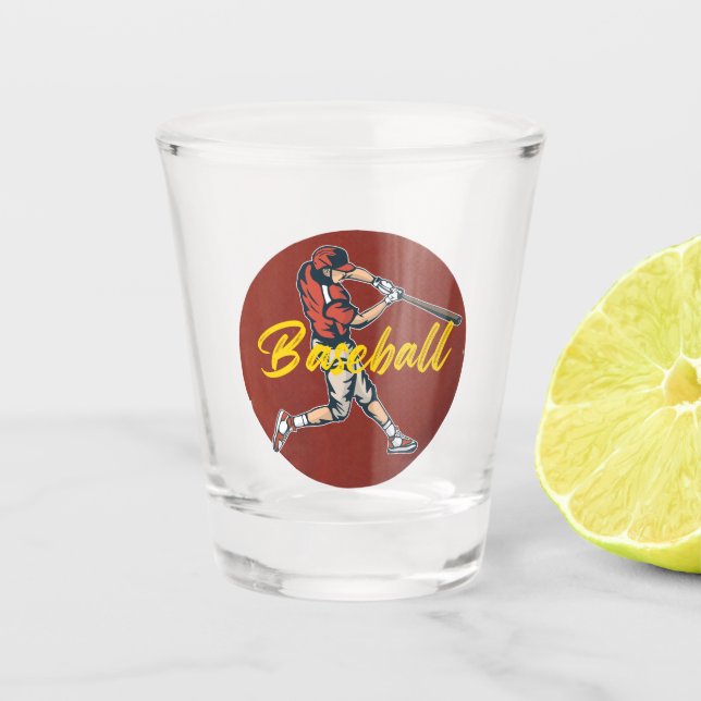 Baseball Sport Schnapsglas (Vorderseite)