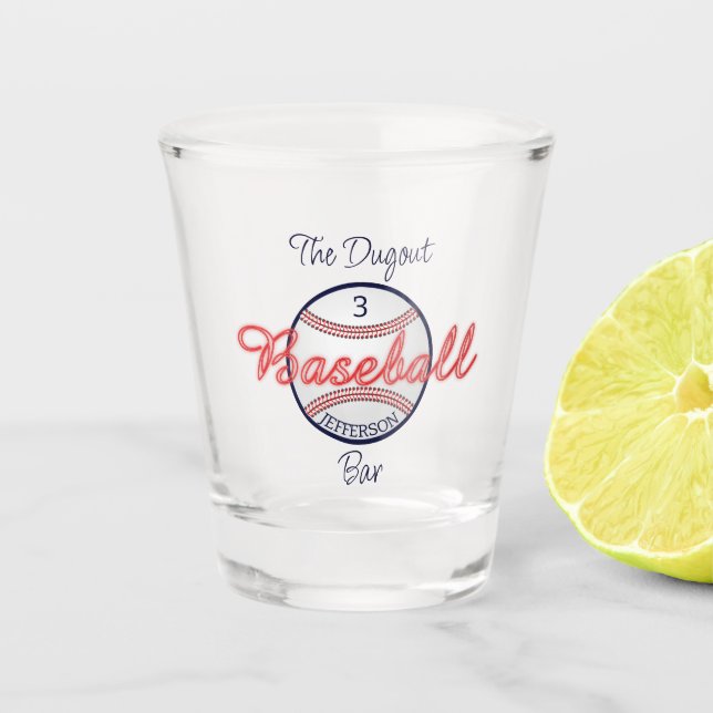 Baseball Sport Shot Verre Drinkware (Devant)