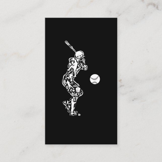 Baseball Sport Symbole Baseball Player Visitenkarte (Vorderseite)