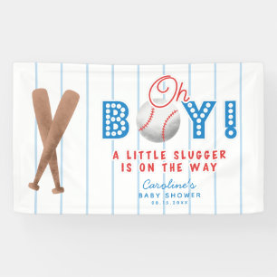 Baseball Sport Theme Babydusche Oh Junge Banner