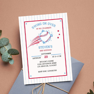 Baseball Sportday pour Enfants Invitation