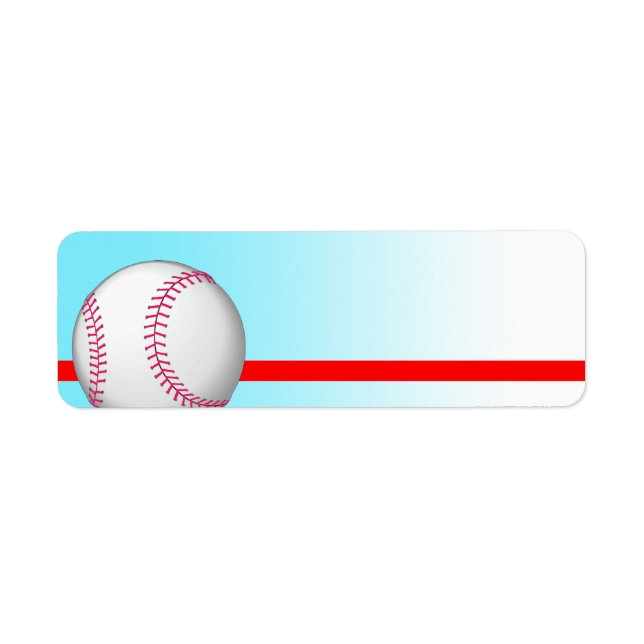 Baseball-Sportlabel (Vorne)