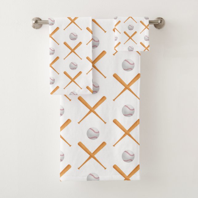 Baseball-Sportmuster Badhandtuch Set (Insitu)