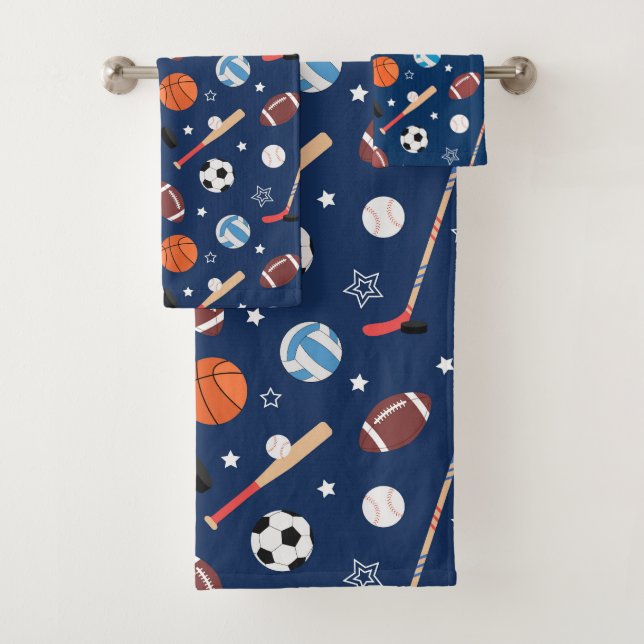 Baseball-Sportmuster  Badhandtuch Set (Insitu)