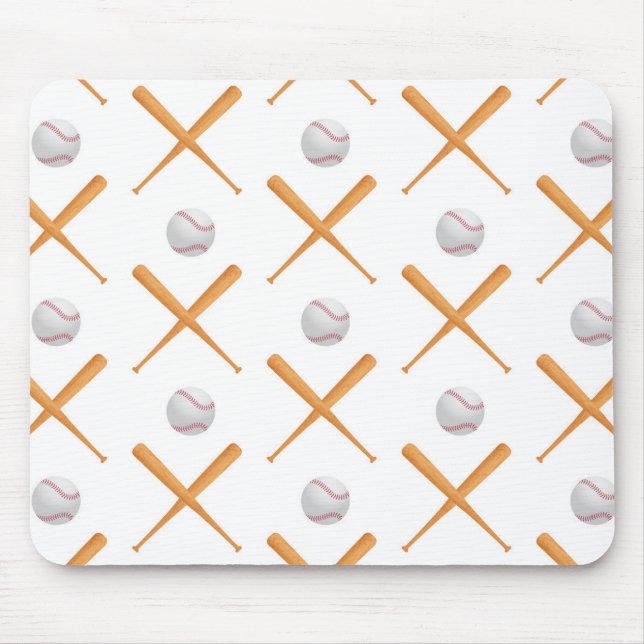 Baseball-Sportmuster Mousepad (Vorne)