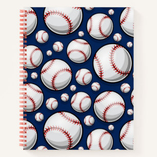 Baseball-Sportmuster Notizbuch