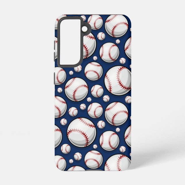 Baseball-Sportmuster Samsung Galaxy Hülle (Rückseite)