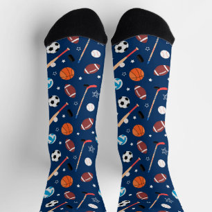 Baseball-Sportmuster  Socken