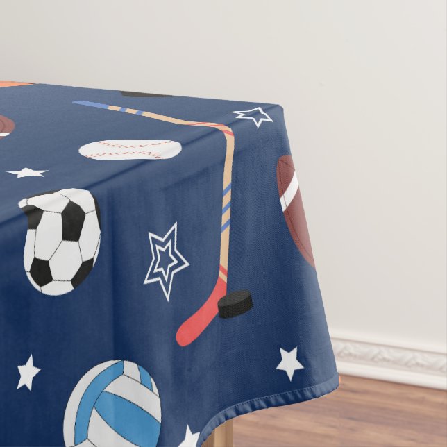 Baseball-Sportmuster  Tischdecke (Beispiel)