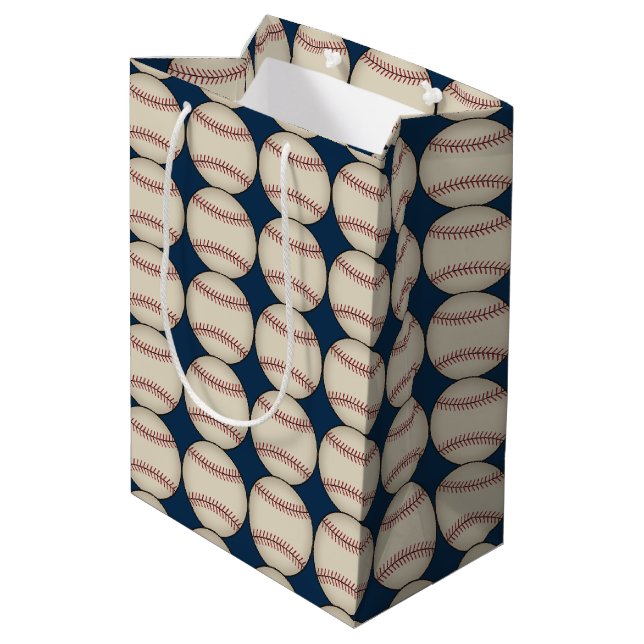 Baseball Sports Anniversaire Noël Sac cadeau (Dos Angle)