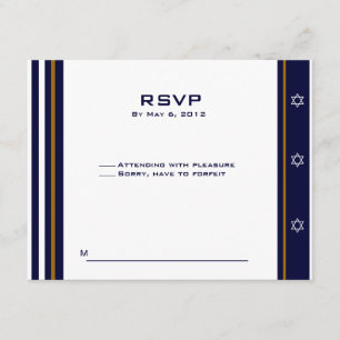 Baseball Sports Bar Mitzvah RSVP Logo Personnalisé