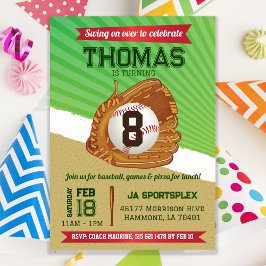 Baseball Sports Geburtstag Einladung
