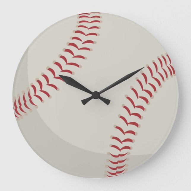 Baseball Sports  Große Wanduhr (Vorderseite)