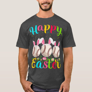 Baseball Sports Lover Osterei Bunny Baseball Ha T-Shirt