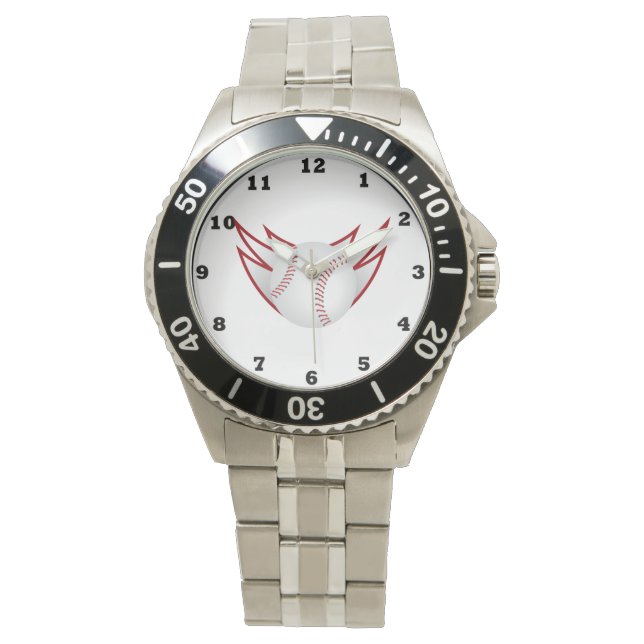 Baseball Sports Men-Uhr Armbanduhr (Vorderseite)