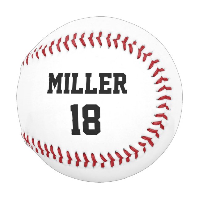 Baseball Sports NAME NUMMER Ball Game Team (Rückseite Links)