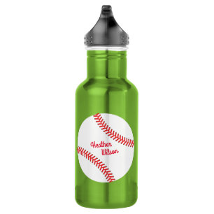 Baseball Sports Niedlich Kids Wasserflasche mit Na