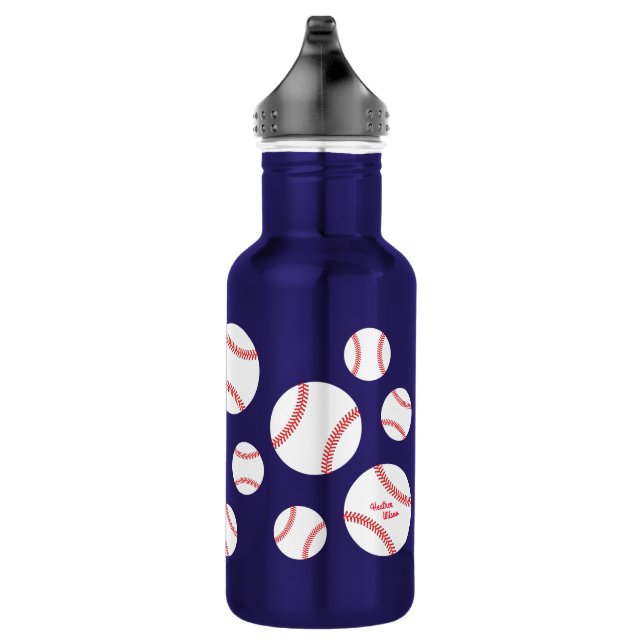 Baseball Sports Niedlich Kids Wasserflasche mit Na (Rechts)
