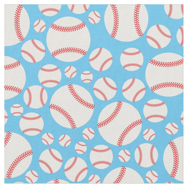 Baseball Sports Niedlich Stoff (Nahaufnahme)