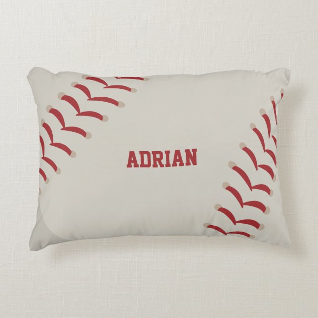 Baseball Sports Personalisiert Dekokissen (Vorderseite)