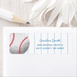Baseball Sports Red and Blue Rücksendeadresse