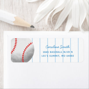 Baseball Sports Red and Blue Rücksendeadresse