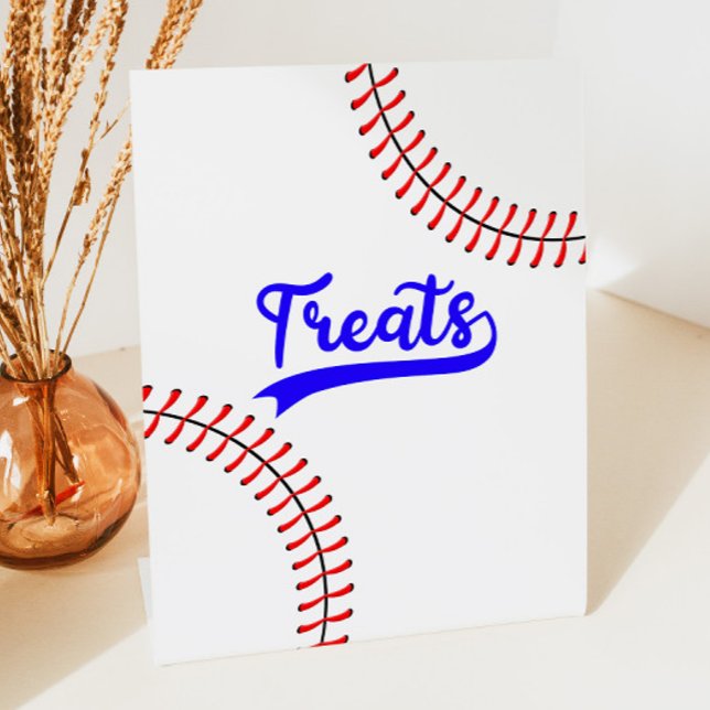 Baseball Sports Red Blue Party Leckerei Table Sockelschild (Von Creator hochgeladen)