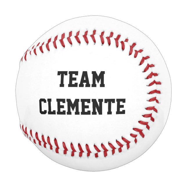Baseball Sports TEAM NAME Fanclub Game Ball Fun (Rückseite Links)