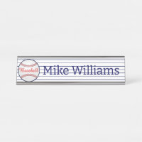 Baseball Sports Theme Name Tellers Schreibtisch Ze