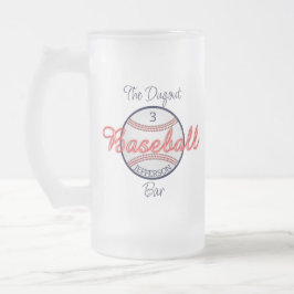 Baseball Sports Verre Frosted Beer Mug