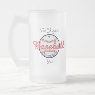 Baseball Sports Verre Frosted Beer Mug