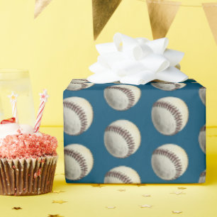 Baseball-Sportspiel Ball Batter Up Zeichnend Geschenkpapier