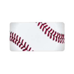 Baseball Sportteam Trainer Feld Adressaufkleber