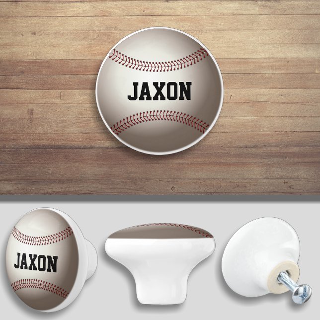 Baseball-Sportzentrum Kabinett Pull Keramikknauf (Von Creator hochgeladen)