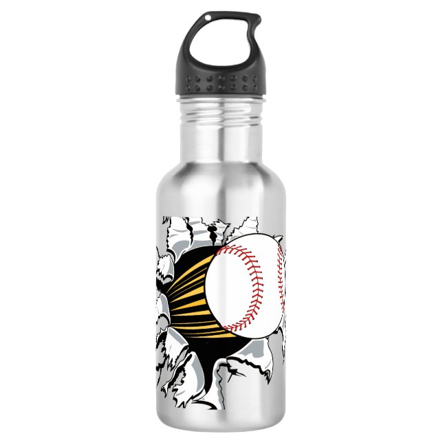 Baseball-Sprenger Trinkflasche (Vorderseite)