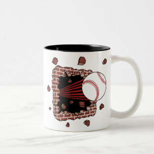 Baseball-Sprenger Zweifarbige Tasse