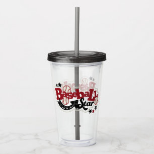 Baseball Star Acryltrinkbecher