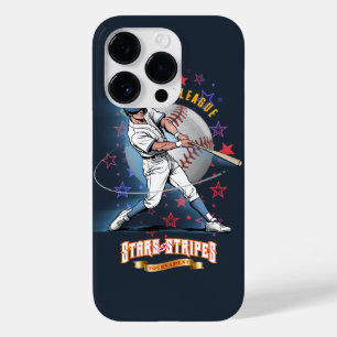 Baseball Stars & Stripes (Dunkler Modus)   Case-Mate iPhone 14 Pro Hülle