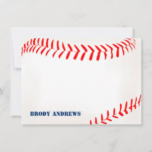 Baseball Stationery Vielen Dank Karten