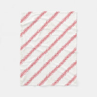 Baseball-Stich-Fleece-Decke