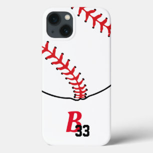 Baseball-Sticks Monogramm und Teamnummer Case-Mate iPhone Hülle