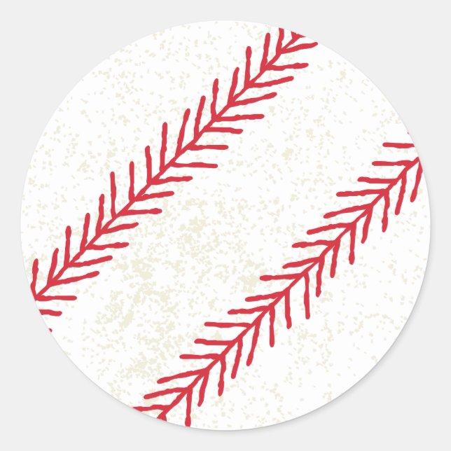 Baseball Stitch Stickers (Vorderseite)