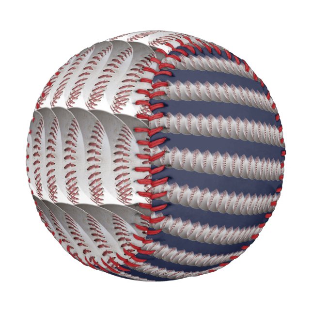 Baseball-Stitches gepackt Baseball (Schrägansicht)