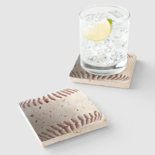 Baseball Stitches Sportfotografie Steinuntersetzer