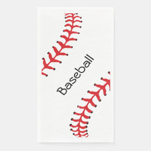 Baseball Stitching Design Gasttuch Napkin Serviette