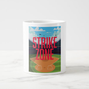 Baseball Strike Zone Jumbo-Tasse