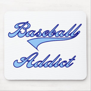 Baseball-Süchtig-Blau Mousepad