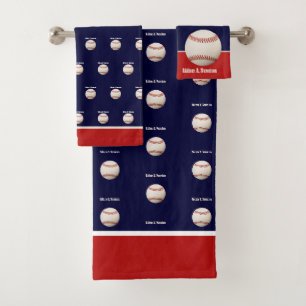 Baseball sur Navy Blue Name Salle de sport Garçons