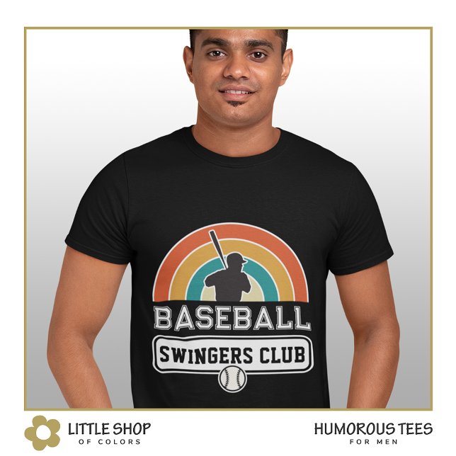 Baseball Swingers Club Anpassbarer T - Shirt (Von Creator hochgeladen)